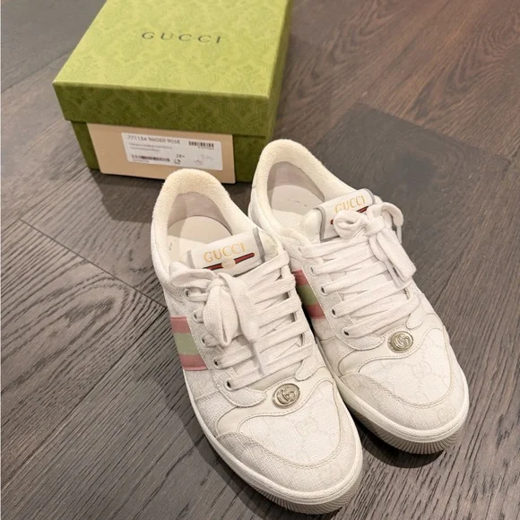 Gucci Women’s Screener Sneakers – Like New, Size EU 38 / US Women’s 8 - Picture 8 of 17